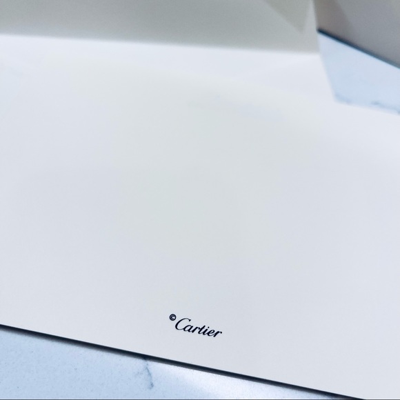 Cartier Office Authentic Cartier Stationery Set 3 Cards 3 Envelopes